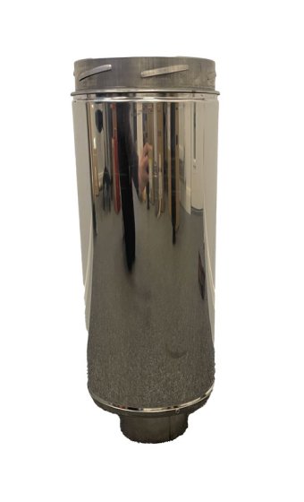 100MM ICID Plus MCZ Rear stove Pipe - 80MM