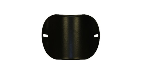 125mm Internal Diameter Matt Black Vitreous Enamel Swept Door MK1 162mm x 106mm
