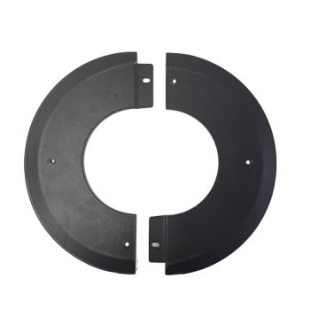 Specvit Matt Black Split Trim Ring 125mm