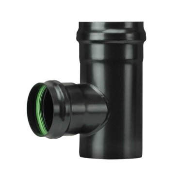 100MM Pellet Light 90 Degree Reducing Tee 80MM DN Female/Female