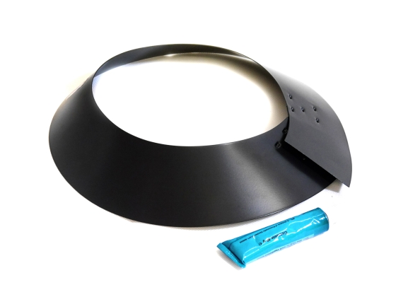 200mm Internal Diameter Nova Storm Collar - Matt Black 200mm Internal Diameter Nova Storm Collar - Matt Black