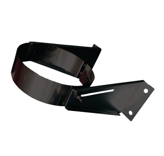 125mm Internal Diameter ICID Plus Retrofit Wall Support (60-200mm) Matt Black 125mm Internal Diameter ICID Plus Retrofit Wall Support (60-200mm) Matt Black