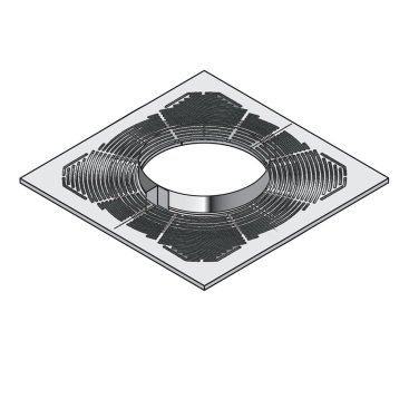 130mm Core 1 Piece Square Support Plate G60