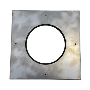 150MM Register Plate Collar Square with Gasket Seal