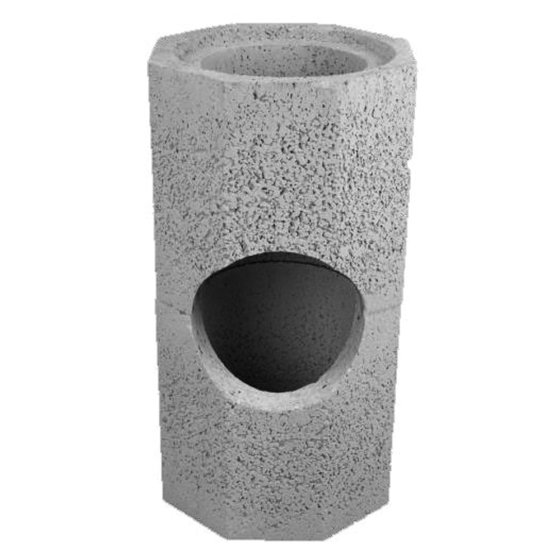 DM44 180MM ACCESS FLUE BLOCK 600MM HIGH