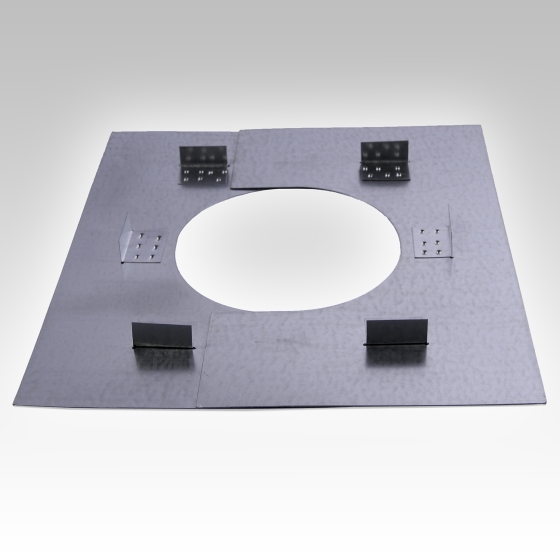 125mm Internal Diameter ICID Plus Fire Stop Plate - Two Piece - Non Combustible Floor