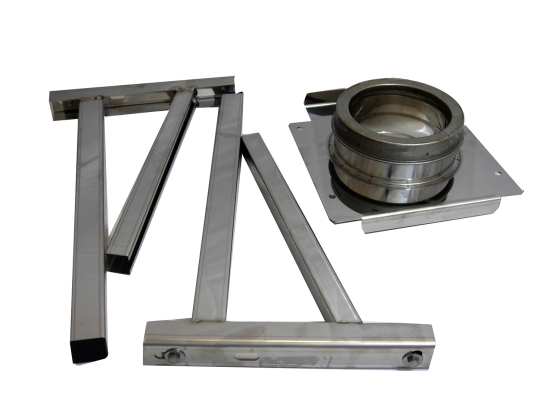 125mm Internal Diameter ICID Plus Adjustable Wall Support - 100mm - 350mm Stand Off 125mm Internal Diameter ICID Plus Adjustable Wall Support - 100mm - 350mm Stand Off