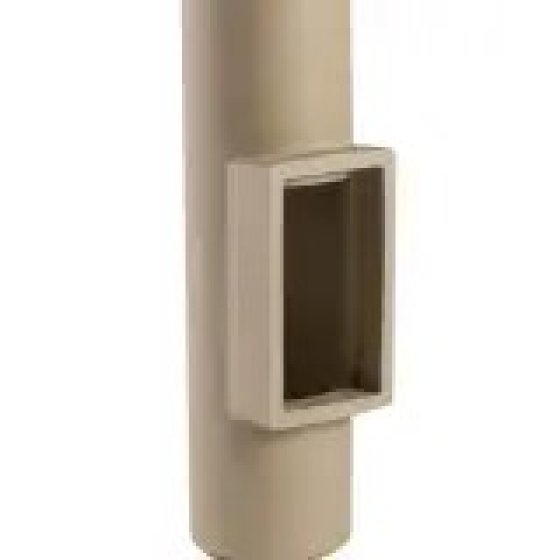 200MM CERAMIC INSPECTION PIPE WITH INNER SOOT DOOR (660MM HIGH)