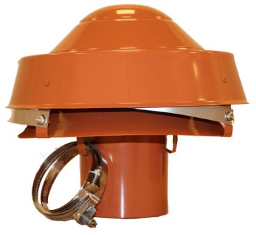 125MM Terracotta Anti Down Draught Pot Hanger Cowl