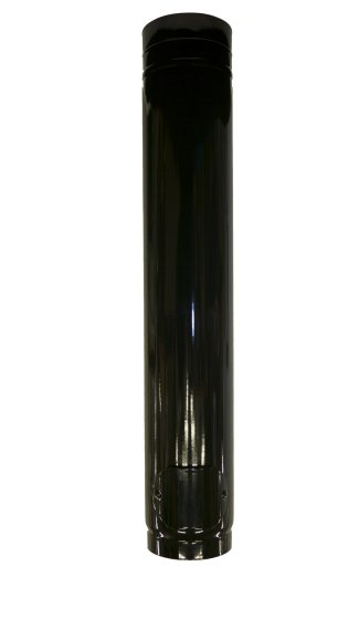 Gloss Black Vitreous Enamel 150mm Diameter Adjustable Pipe 900-1450mm With Door Gloss Black Vitreous Enamel 150mm Diameter Adjustable Pipe 900-1450mm With Door