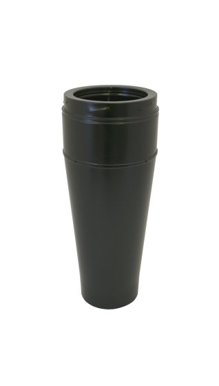 150mm Internal Diameter ICID Plus Starter Adaptor From 125mm Prima Smooth - Matt Black