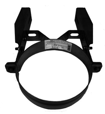 125mm Internal Diameter ICID Plus Structural Wall Band Extension 60-137mm Matt Black