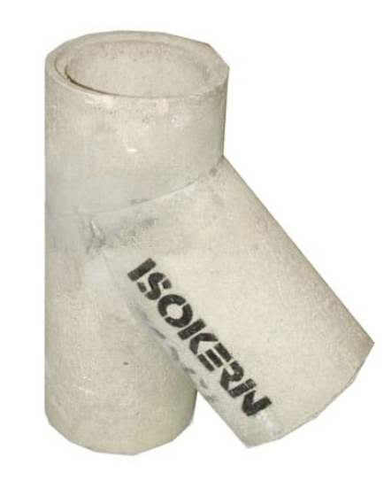 150MM ISOKERN REBATED 45 DEG TEE 126376