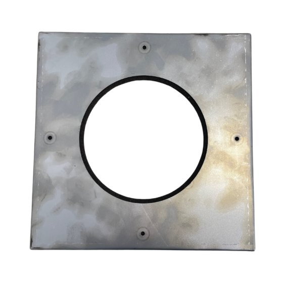 125MM Register Plate Collar Square with Gasket Seal 125MM Register Plate Collar Square with Gasket Seal