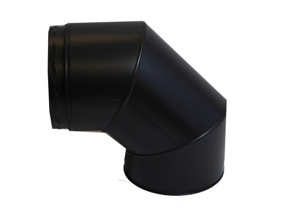 130mm Internal Diameter Nova 85 Degree Elbow - Matt Black