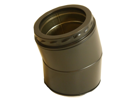 150mm Internal Diameter Nova 15 Degree Elbow - Matt Black